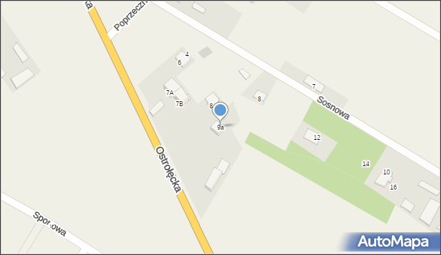 Dylewo, Sosnowa, 9a, mapa Dylewo