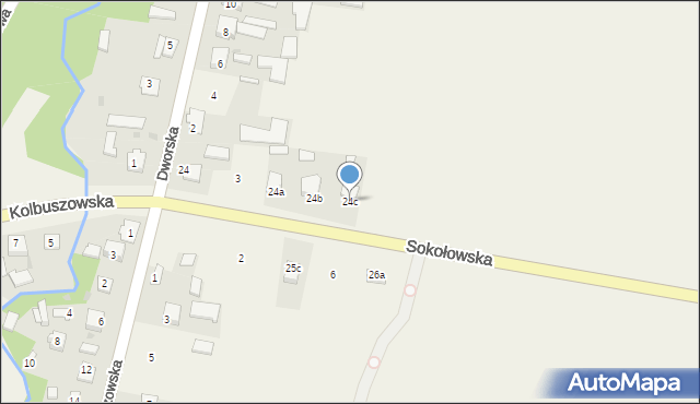 Dzikowiec, Sokołowska, 9, mapa Dzikowiec
