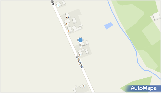 Fabianów, Sośnicka, 4, mapa Fabianów