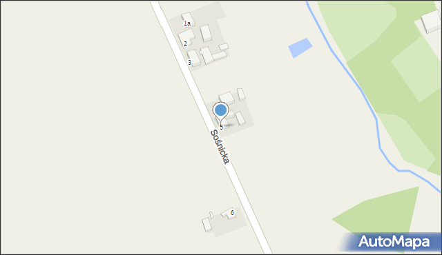 Fabianów, Sośnicka, 5, mapa Fabianów