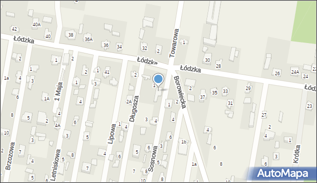 Gałków Mały, Sosnowa, 2, mapa Gałków Mały