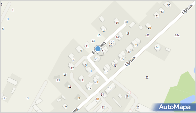 Garbów, Sosnowa, 4, mapa Garbów