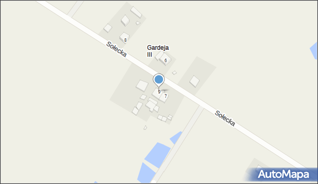 Gardeja, Sołecka, 9, mapa Gardeja