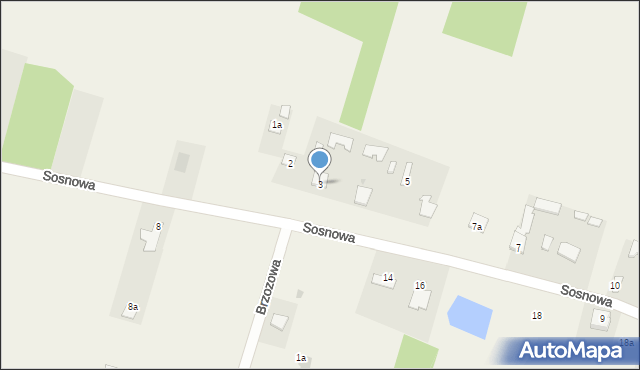 Garno, Sosnowa, 15, mapa Garno