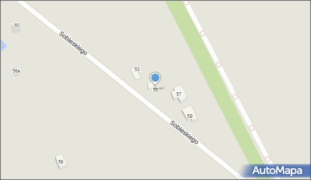 Garwolin, Sobieskiego, 55, mapa Garwolin