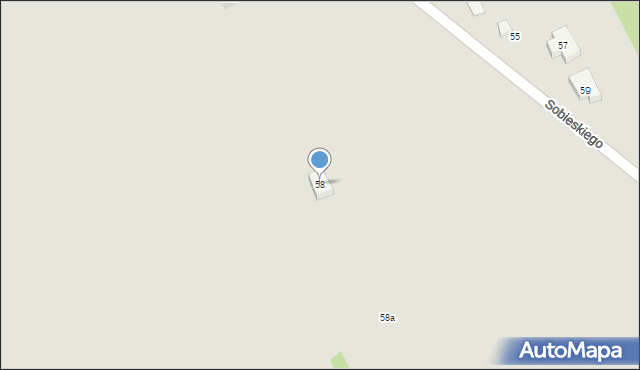 Garwolin, Sobieskiego, 58, mapa Garwolin