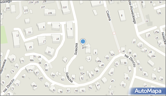 Gdańsk, Sołecka, 10, mapa Gdańska