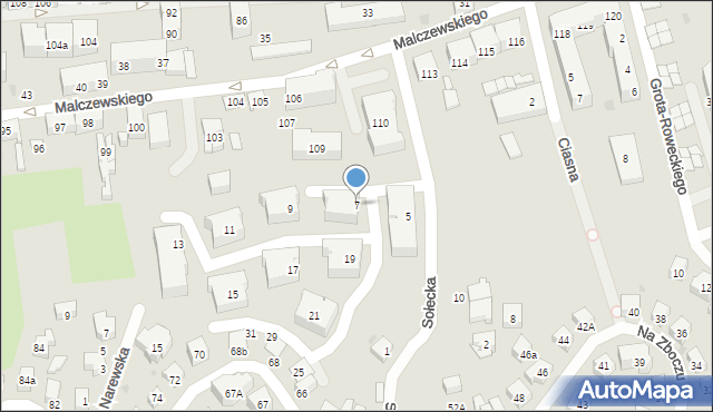 Gdańsk, Sołecka, 7, mapa Gdańska