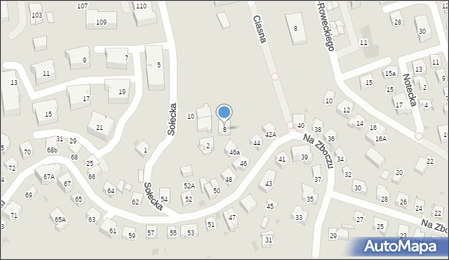 Gdańsk, Sołecka, 8, mapa Gdańska
