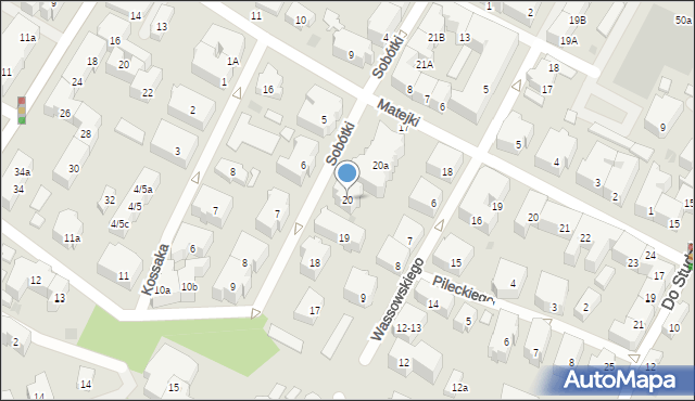Gdańsk, Sobótki, 20, mapa Gdańska