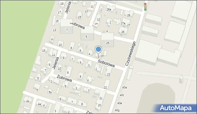 Gdańsk, Sobolowa, 2, mapa Gdańska