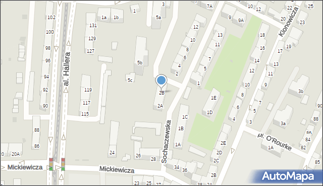 Gdańsk, Sochaczewska, 2B, mapa Gdańska