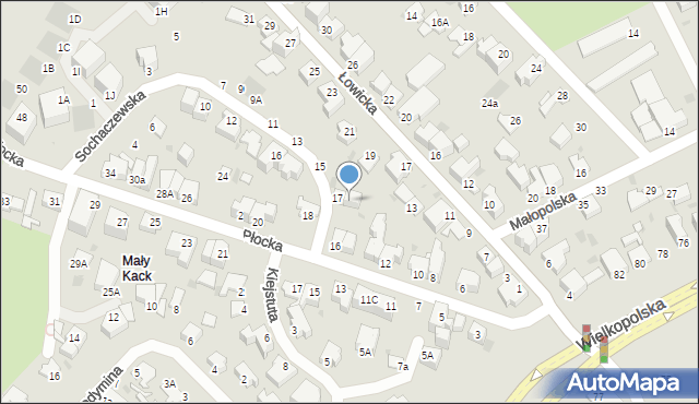 Gdynia, Sochaczewska, 17a, mapa Gdyni