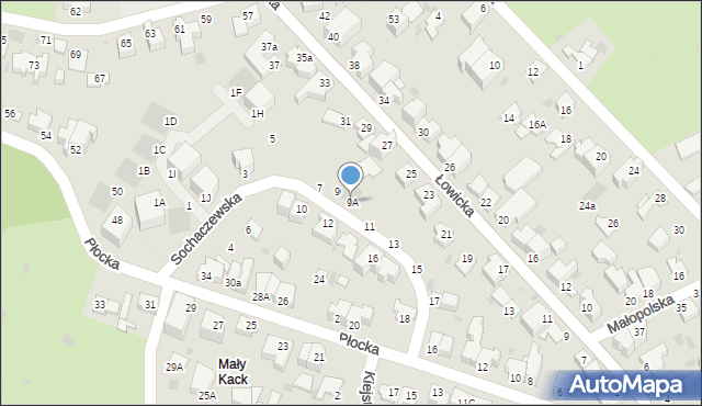 Gdynia, Sochaczewska, 9A, mapa Gdyni
