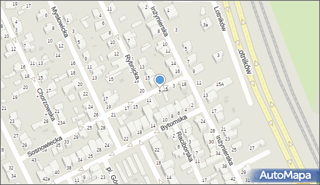 Gdynia, Sosnowiecka, 7, mapa Gdyni