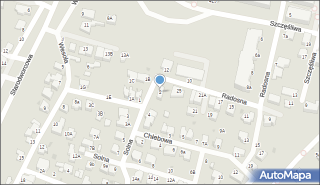 Gdynia, Solna, 2, mapa Gdyni