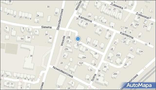 Gdynia, Solna, 21, mapa Gdyni