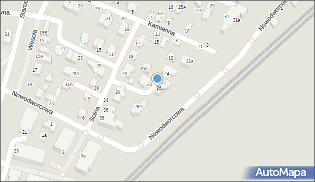 Gdynia, Solna, 28, mapa Gdyni