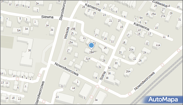 Gdynia, Solna, 29A, mapa Gdyni