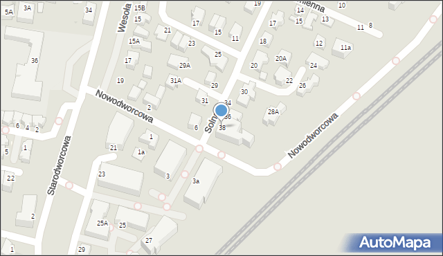 Gdynia, Solna, 38, mapa Gdyni