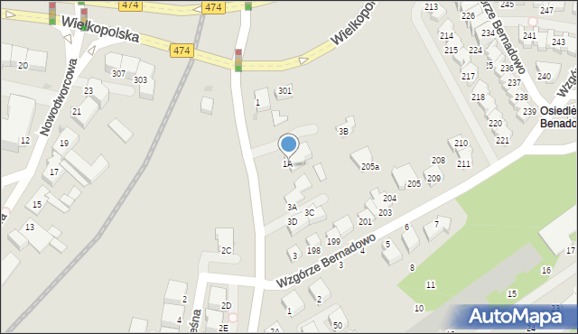 Gdynia, Sopocka, 1B, mapa Gdyni