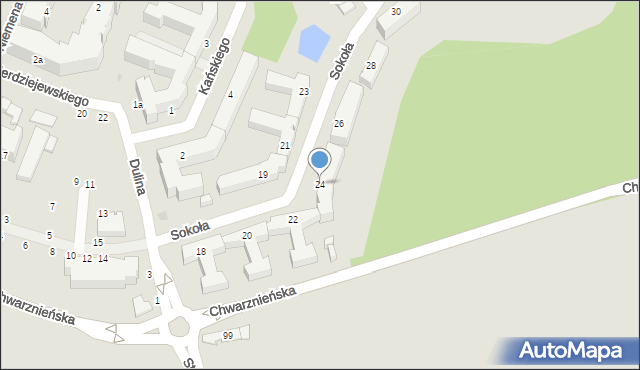 Gdynia, Sokoła Franciszka, 24, mapa Gdyni