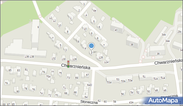 Gdynia, Sosnowa, 2, mapa Gdyni