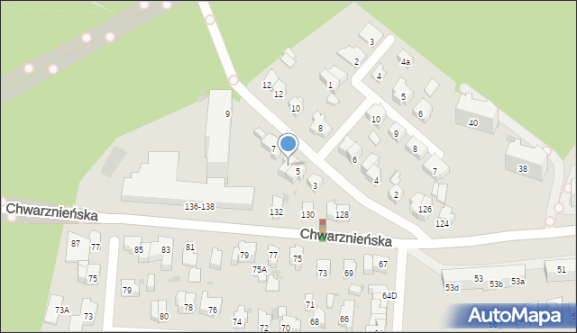 Gdynia, Sosnowa, 5a, mapa Gdyni