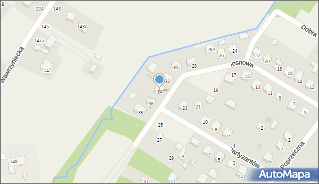 Glinianka, Sosnowa, 34, mapa Glinianka