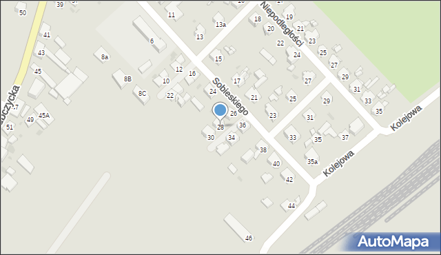 Głogówek, Sobieskiego, 28, mapa Głogówek