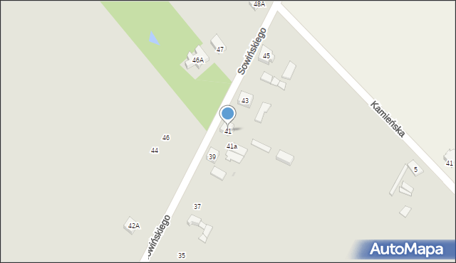 Głowno, Sowińskiego Józefa, gen., 41, mapa Głowno