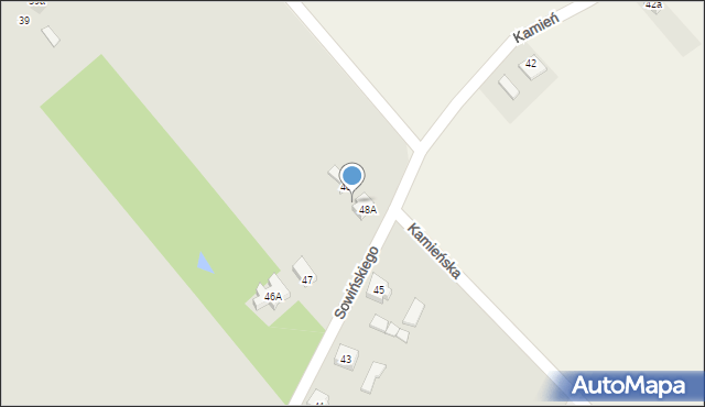 Głowno, Sowińskiego Józefa, gen., 50, mapa Głowno