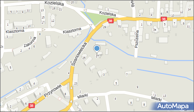 Głubczyce, Sosnowiecka, 27, mapa Głubczyce