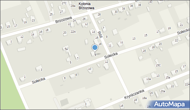 Goczałkowice-Zdrój, Sołecka, 9, mapa Goczałkowice-Zdrój