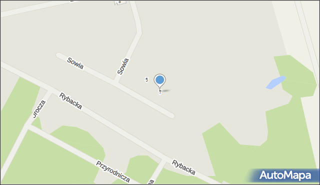 Goleniów, Sowia, 7, mapa Goleniów