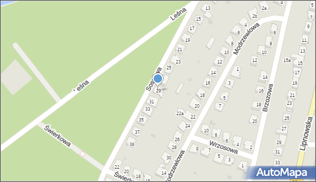 Golub-Dobrzyń, Sosnowa, 29, mapa Golub-Dobrzyń