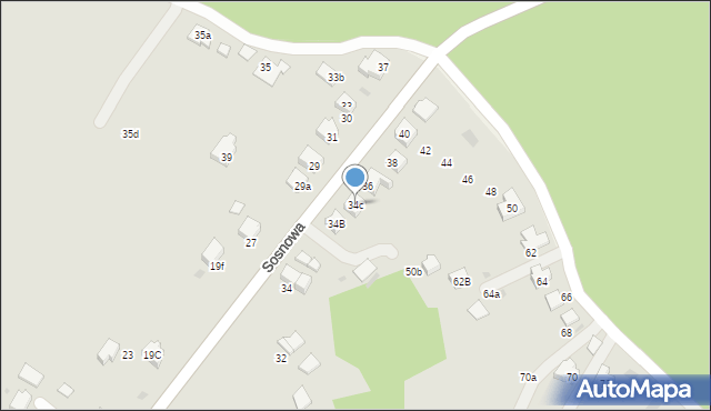 Gorlice, Sosnowa, 34c, mapa Gorlic