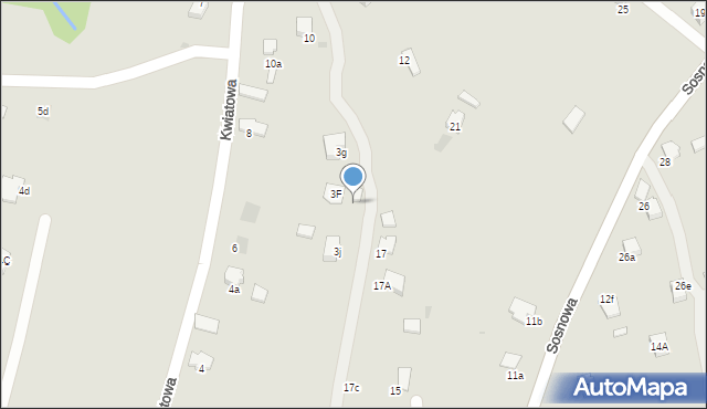 Gorlice, Sosnowa, 3f, mapa Gorlic