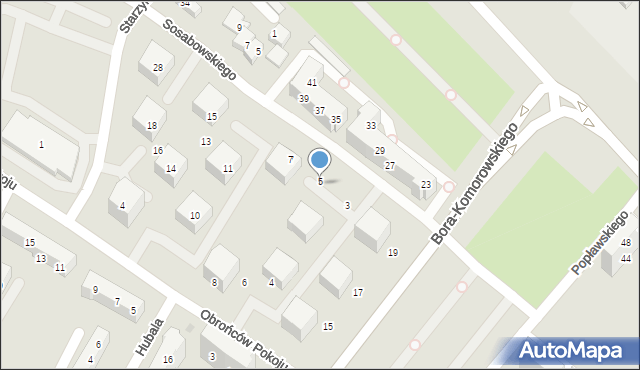 Gorzów Wielkopolski, Sosabowskiego Stanisława Franciszka, gen., 5, mapa Gorzów Wielkopolski