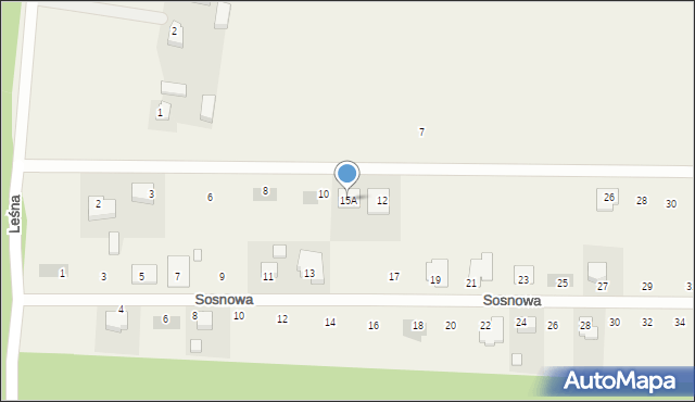 Gorzyce Wielkie, Sosnowa, 15A, mapa Gorzyce Wielkie