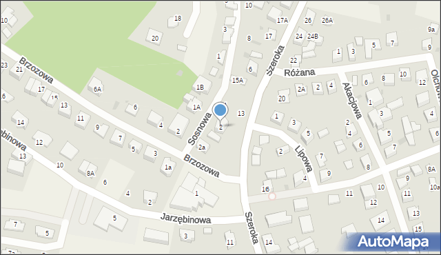 Gościcino, Sosnowa, 2, mapa Gościcino