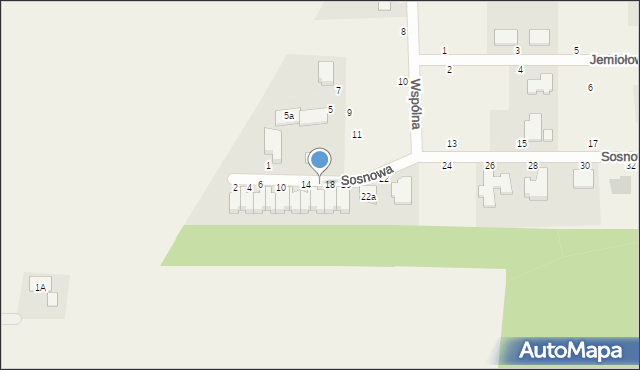 Gościeradz, Sosnowa, 16, mapa Gościeradz