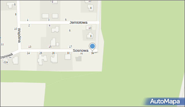 Gościeradz, Sosnowa, 34, mapa Gościeradz