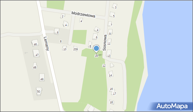 Gowidlino, Sosnowa, 10, mapa Gowidlino