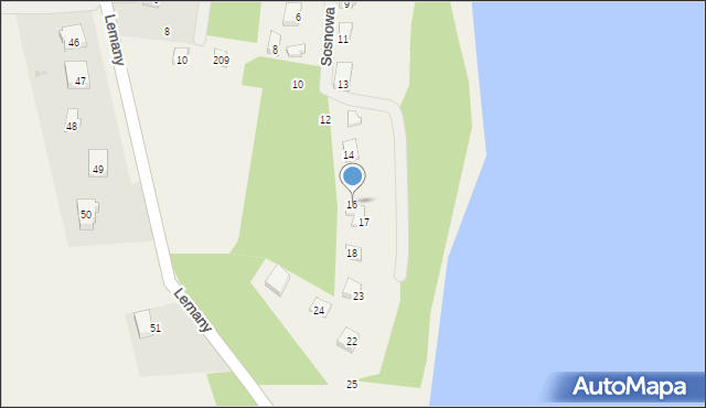 Gowidlino, Sosnowa, 16, mapa Gowidlino