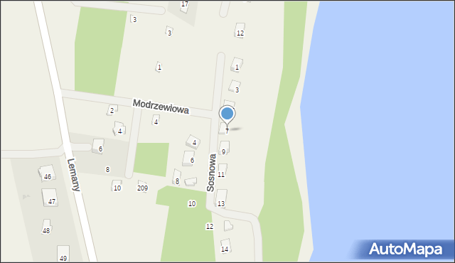 Gowidlino, Sosnowa, 7, mapa Gowidlino