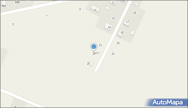 Grębków, Sokołowska, 23, mapa Grębków