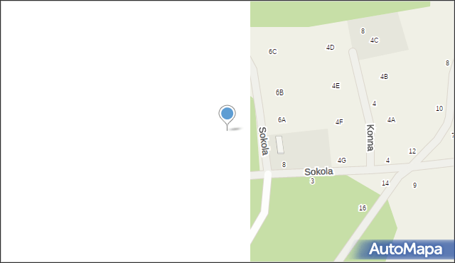 Gromadzin, Sokola, 10A, mapa Gromadzin