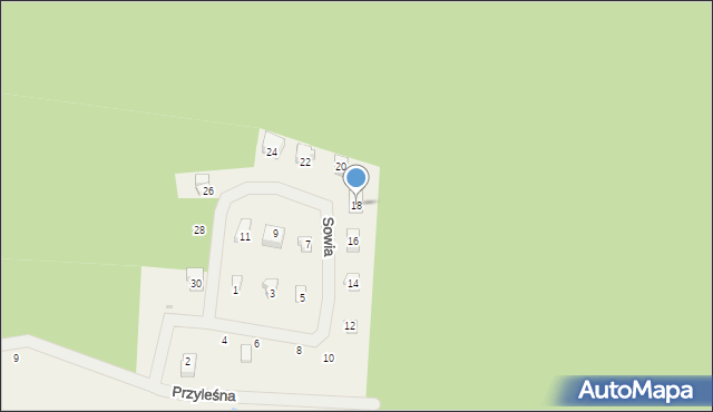 Gromadzin, Sowia, 18, mapa Gromadzin