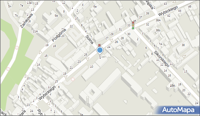 Grudziądz, Solna, 1, mapa Grudziądza